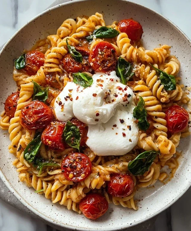 Burst Tomato Burrata Pasta