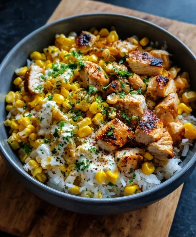 Tasty Street Corn Chicken Bowl